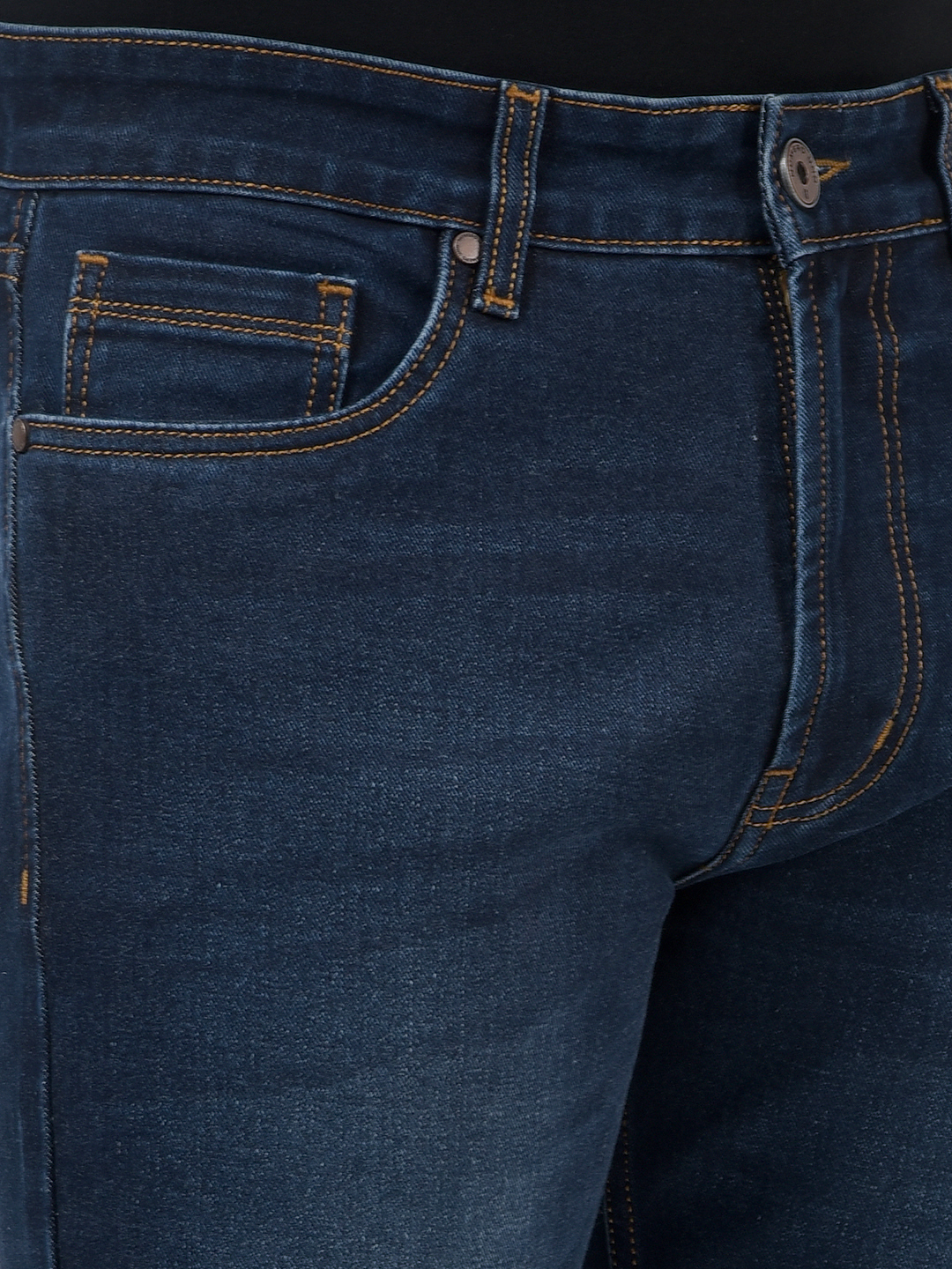 Numero Uno Men Solid Dark Blue Jeans